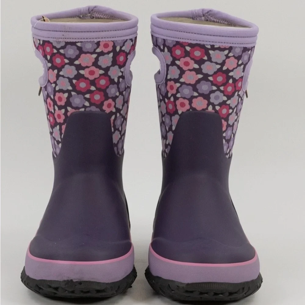 Bogs Kids Boots in Pink & Purple 🩷💜 with Floral Design